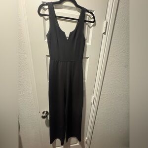 Miami Elegant Black Sleeveless Midi Romper